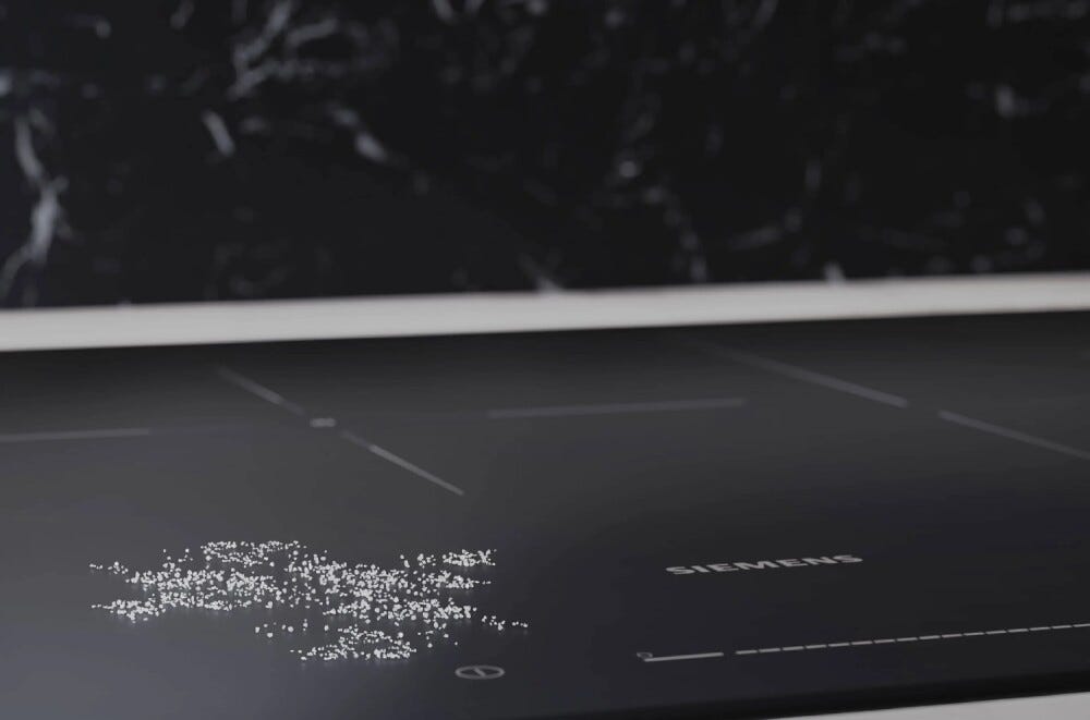 Siemens EX81AHEC1E iQ700 Piano cottura a induzione cm. 80, 4 zone cottura, flex zone, sensore di frittura, comandi multitouch+, Home Connect, vetroceramica nero opacovetroceramica