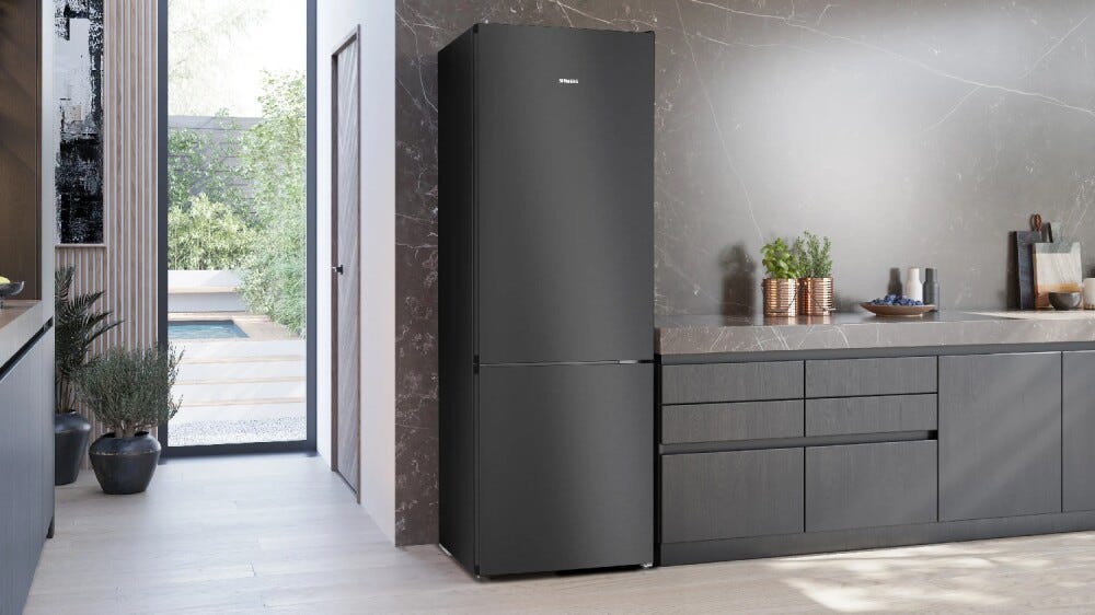 Siemens KG49NVXDG iQ300 Frigorifero con congelatore a libera installazione cm. 70, altezza 203, 440 litri, Total No Frost, dark inox