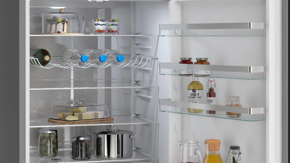 Siemens KG49NVXDG iQ300 Frigorifero con congelatore a libera installazione cm. 70, altezza 203, 440 litri, Total No Frost, dark inox