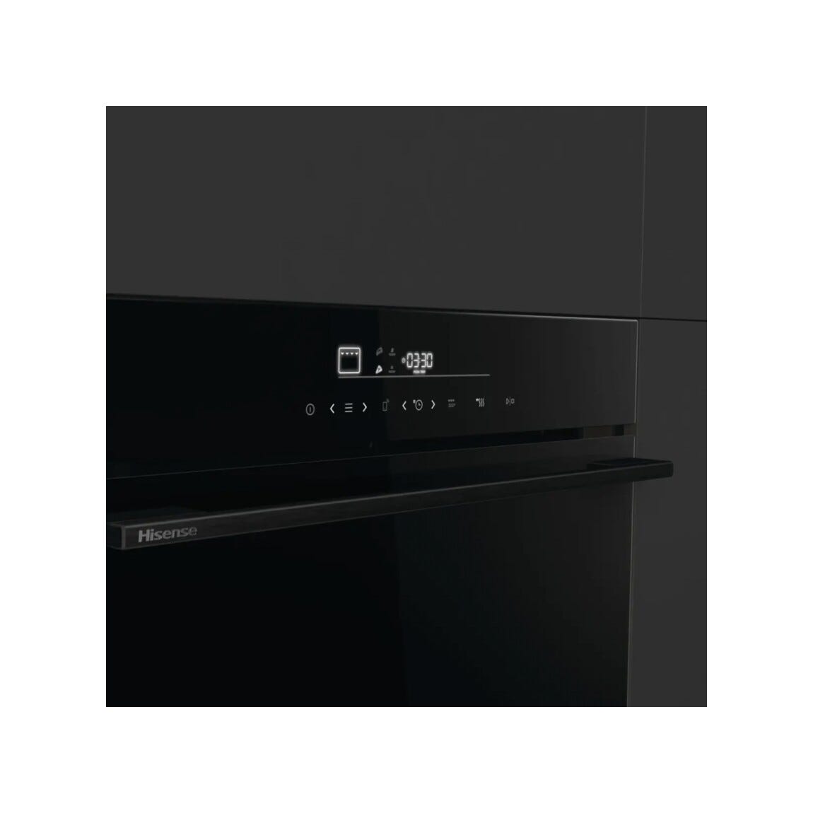 Hisense HO66F8 PizzaChef Hi6 Forno elettrico da incasso cm. 60, capacità 77 litri, Air Fry, Pizza 350°C, Wi‑Fi, nero