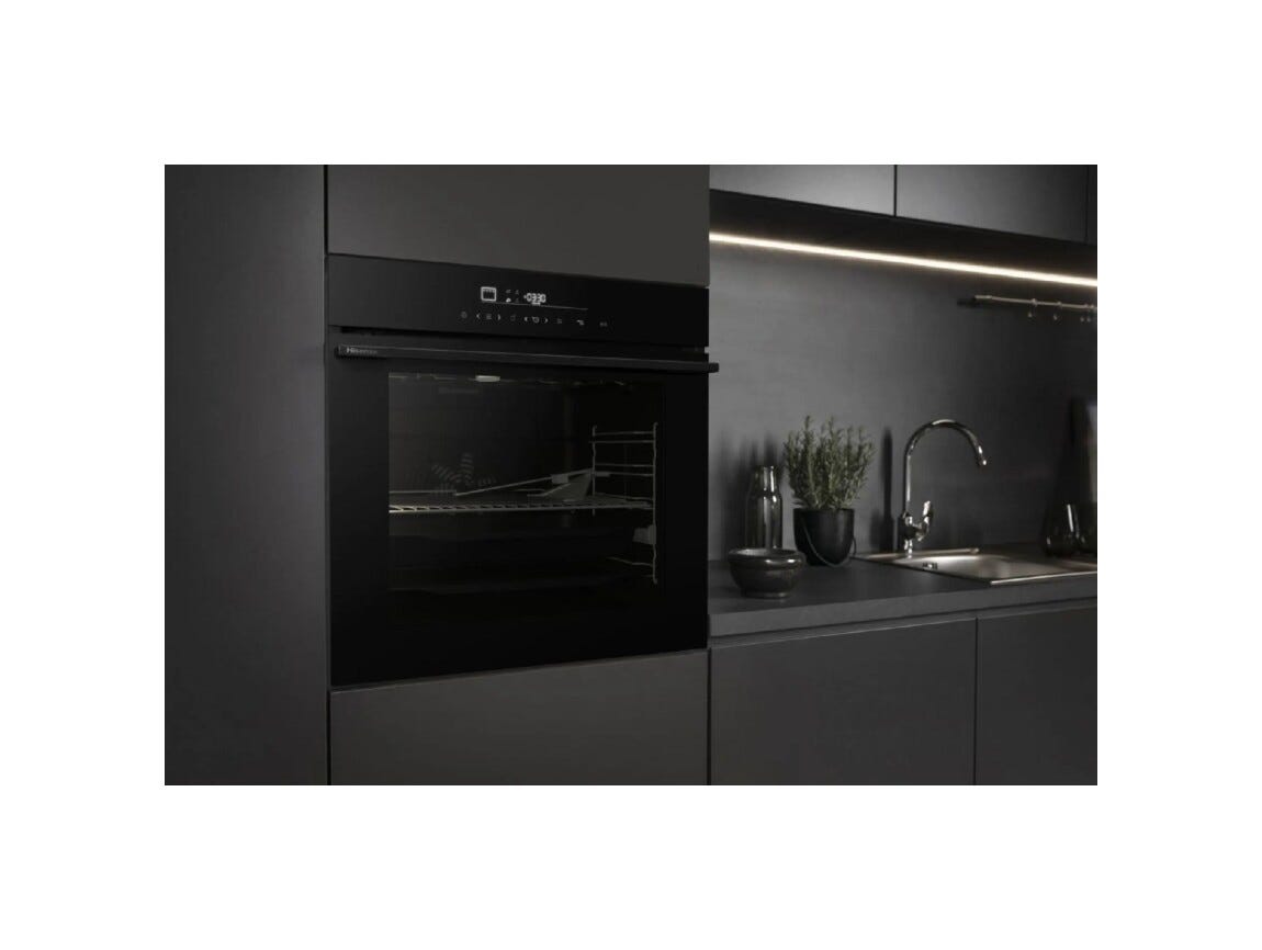Hisense HO66F8 PizzaChef Hi6 Forno elettrico da incasso cm. 60, capacità 77 litri, Air Fry, Pizza 350°C, Wi‑Fi, nero