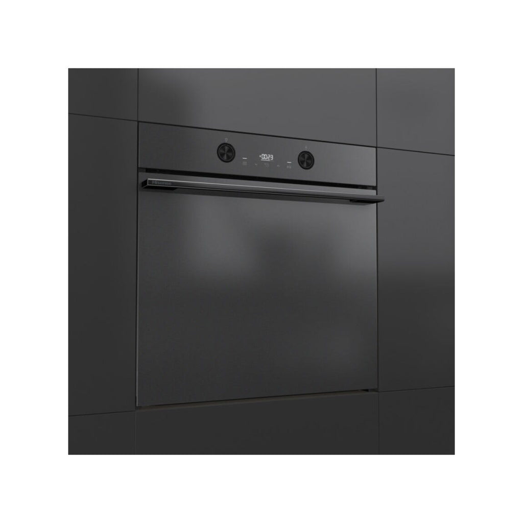 Hisense BI64223EPMB Hi4 Forno da incasso cm. 60, capacità 78 litri, Air Fry, Pizza 300°C, pirolitico, nero