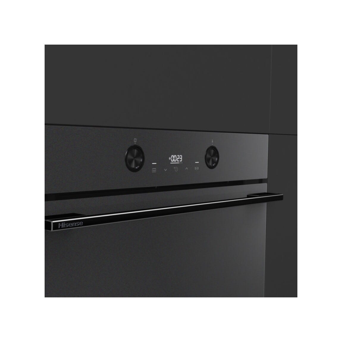 Hisense BI64223EPMB Hi4 Forno da incasso cm. 60, capacità 78 litri, Air Fry, Pizza 300°C, pirolitico, nero