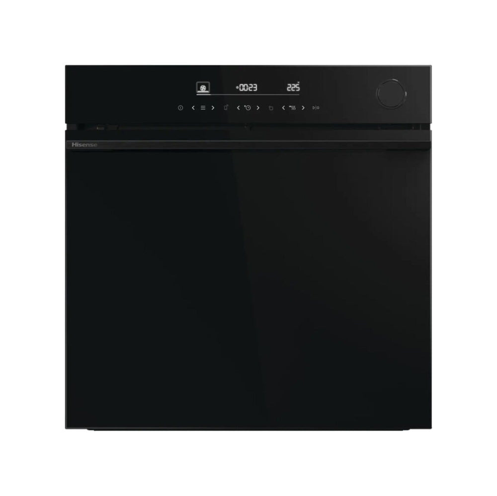 Hisense BSA6634PBG8 Hi6 Forno da incasso cm. 60, capacità 77 litri, Steam Add Plus, Air Fry, Pizza 300°C, pirolitico, nero