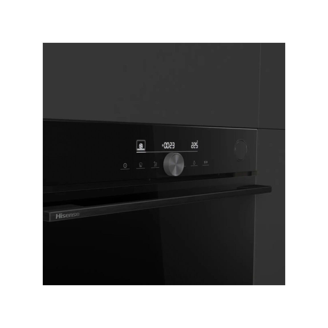 Hisense BSA6633PBG8 Hi6 Forno da incasso cm. 60, capacità 77 litri, Steam Add Plus, Air Fry Plus, 22 programmi automatici, nero