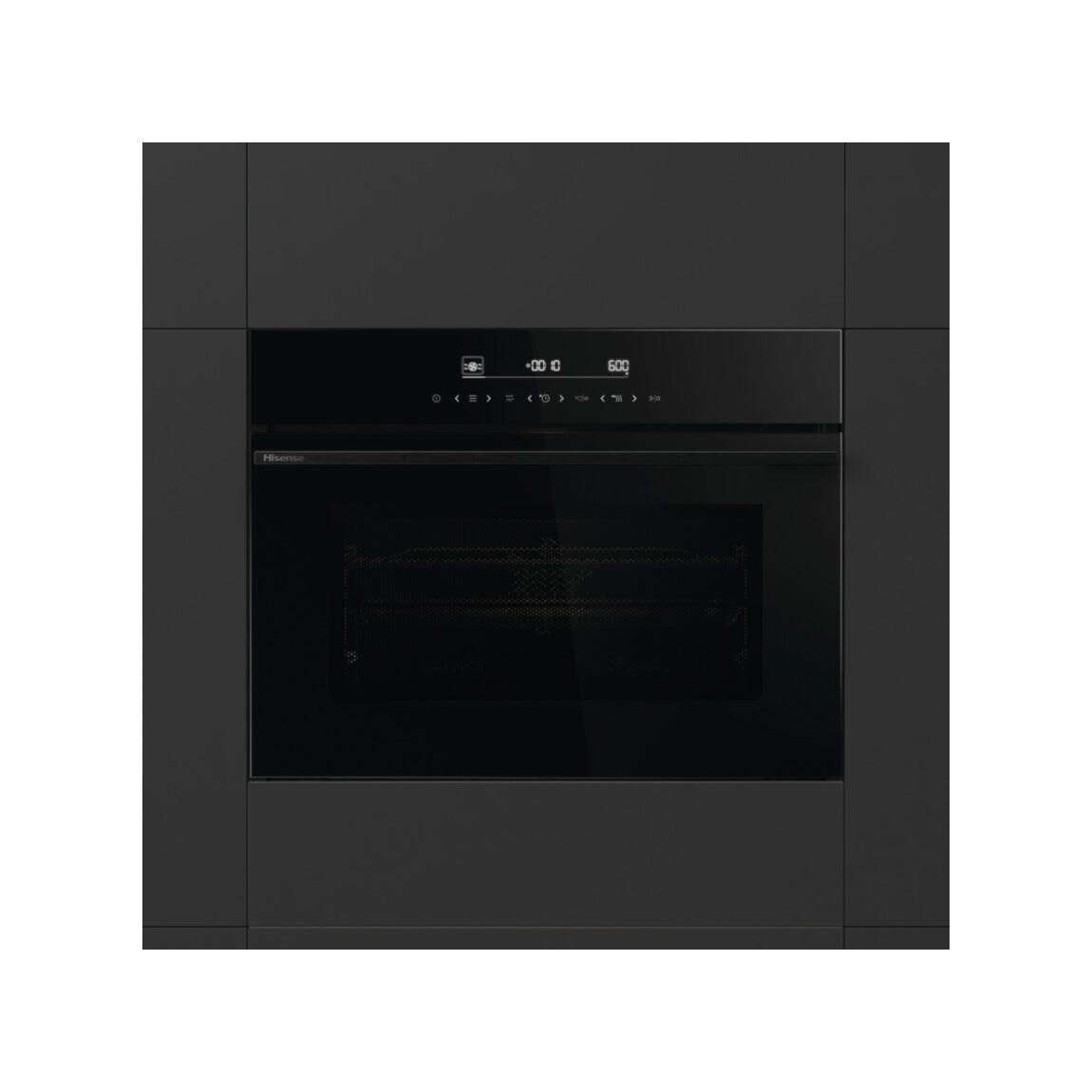 Hisense BIM4434ABG8 Hi6 Forno combinato a microonde cm. 60 h. 46, capacità 50 litri, Air Fry, Inverter, 22 programmi automatici, nero