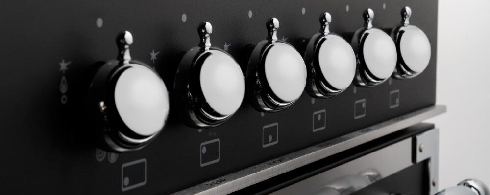 Bertazzoni HER95I2EAVT2 Heritage Cucina da accosto 90 cm – Doppio forno, piano induzione 5 zone, Air‑Fryer, triplo vetro, avorio