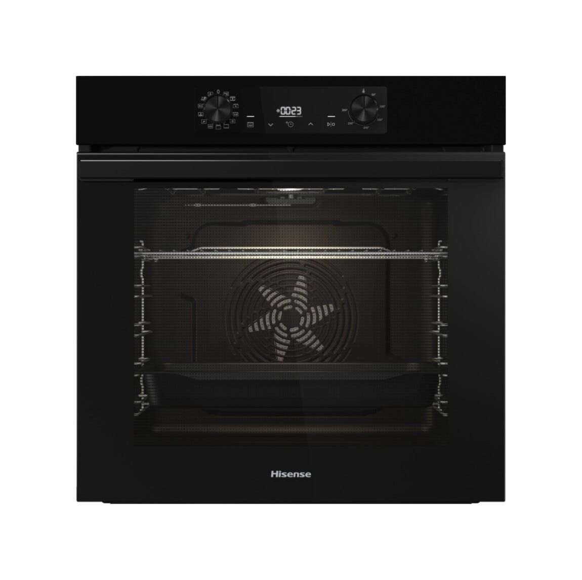 Hisense BIV64211AB Forno elettrico da incasso cm. 60, capacità 77 litri, AirFry, Pizza 300°C, FrozenBake, nero