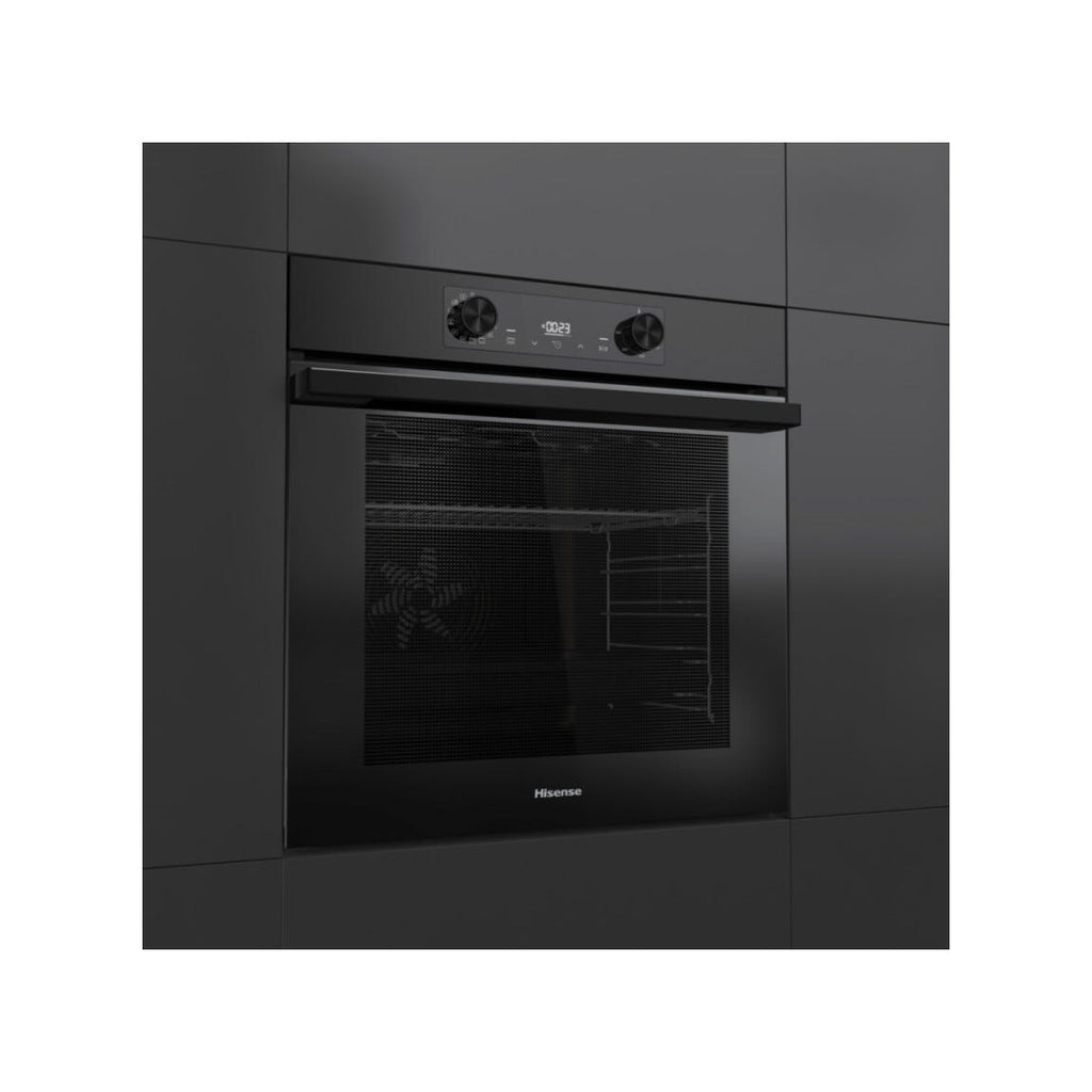 Hisense BIV64211AB Forno elettrico da incasso cm. 60, capacità 77 litri, AirFry, Pizza 300°C, FrozenBake, nero