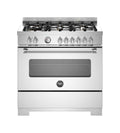 Bertazzoni MAS96L1EXT2 Master Cucina da accosto 90 cm, piano a gas 6 fuochi, forno elettrico multifunzione 103 l, inox