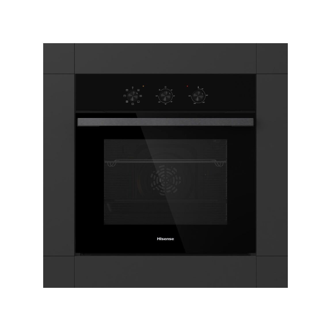 Hisense BI62121AAB Hi2 Forno elettrico ventilato da incasso cm. 60, capacità 73 litri, Even Bake, 7 funzioni, grill, nero