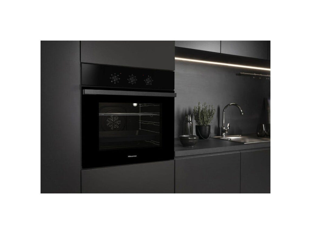 Hisense BI62121AAB Hi2 Forno elettrico ventilato da incasso cm. 60, capacità 73 litri, Even Bake, 7 funzioni, grill, nero