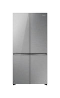 Hisense RQ768N4GVE Hi5 Frigorifero con congelatore 4 porte cm. 91, capacità 591 litri, Total No Frost, Metal-Tech Cooling, grigio