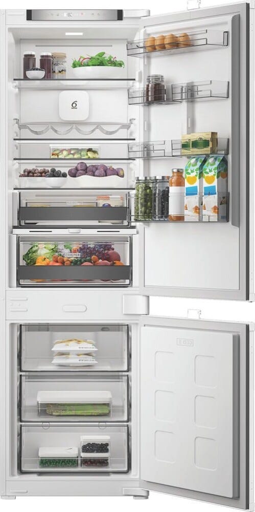 Whirlpool WHK2 5292 B4E Frigorifero con congelatore da incasso cm. 54, capacità 270 litri, Total No Frost, 6° Senso