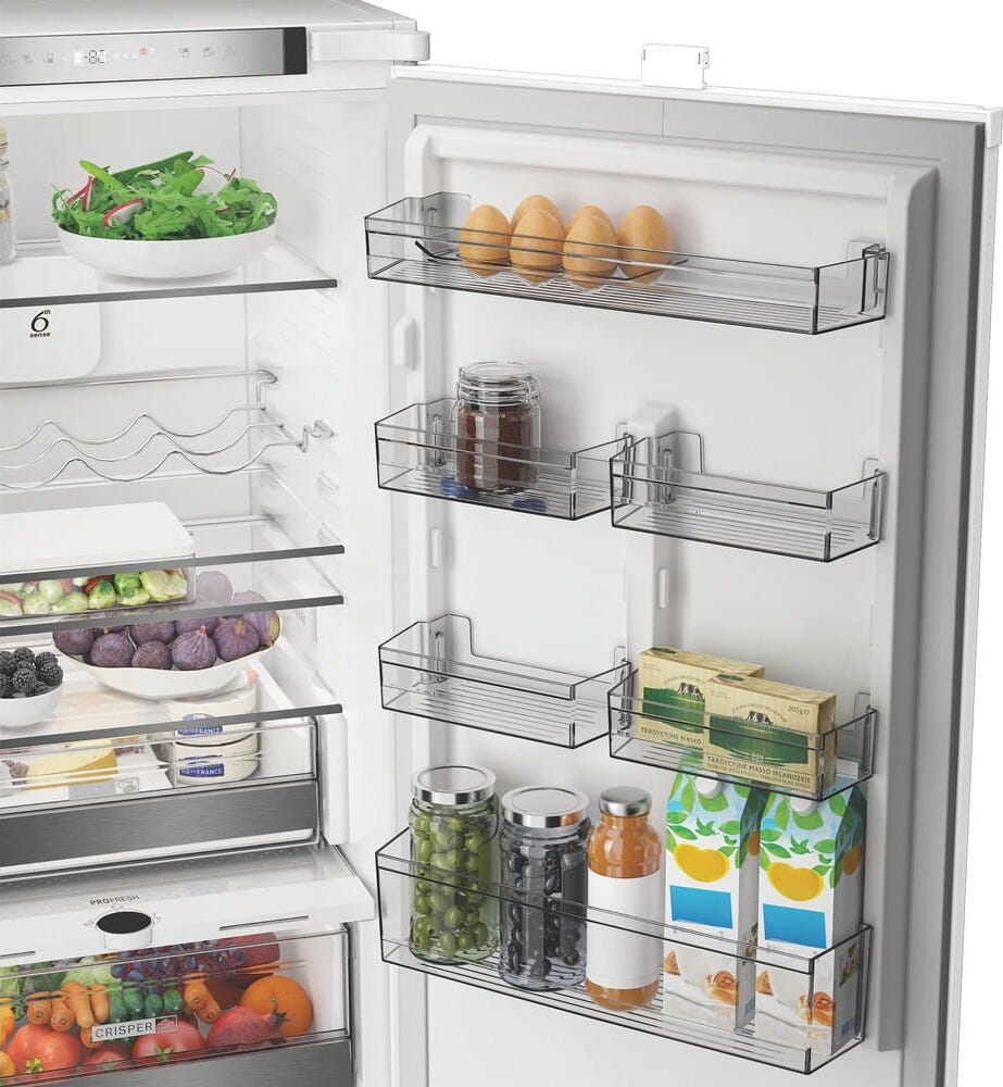 Whirlpool WHK2 5292 B4E Frigorifero con congelatore da incasso cm. 54, capacità 270 litri, Total No Frost, 6° Senso