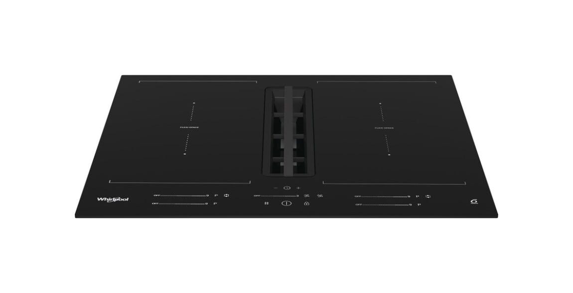 Whirlpool WVH60FFB01 Piano cottura a induzione cm. 60, 4 zone, FlexiCook, 6th Sense, Booster, nero