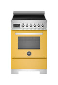 Bertazzoni PRO64I1EGIT2 Professional Cucina da accosto 60 cm, piano a induzione 4 zone, forno elettrico 69 L, giallo