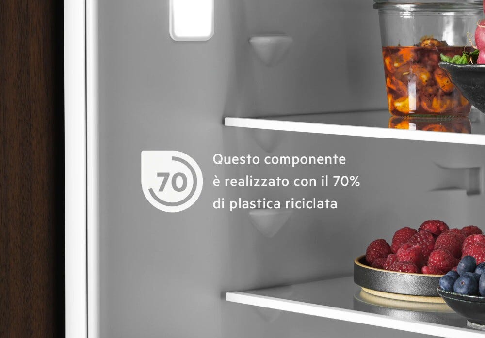 AEG NSC7N181ES serie 7000 Frigorifero con congelatore da incasso cm. 54, altezza 178, 257 litri, Total No Frost, AI CoolAssist