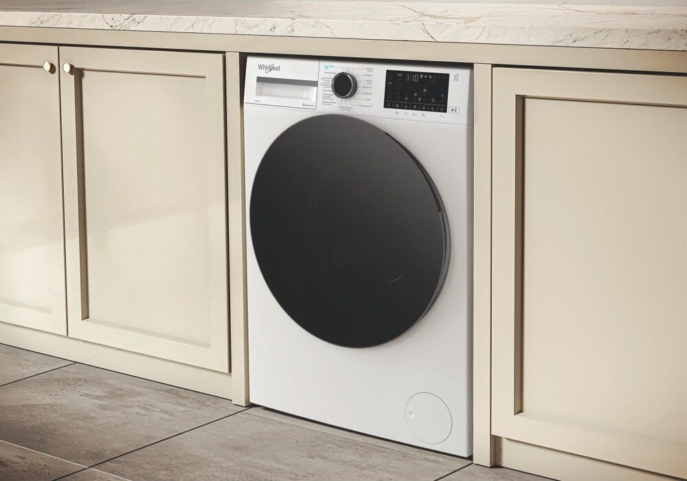 Whirlpool WAD 8536WBC SPT Lavasciuga a libera installazione cm. 60, capacità 8+5 kg, 1400 giri, Inverter, 6° Senso, bianco