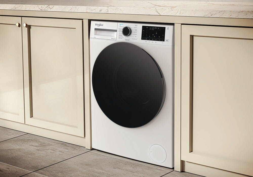 Whirlpool WAD 9636W SPT Lavasciuga a libera installazione cm. 60, capacità 9+6 kg, 1400 giri, motore inverter, 6° Senso, bianco