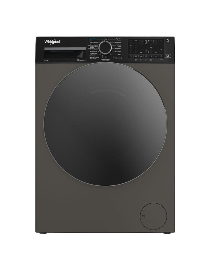 Whirlpool WAD 9636G SPT Lavasciuga a libera installazione cm. 60, capacità 9+6 kg, 1400 giri, motore inverter, 6° Senso, grigio