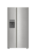 Whirlpool WHG2 6574W X5E Frigorifero con congelatore Side-by-Side cm. 91, capacità 578 litri, Total No Frost, fabbricatore di ghiaccio, 6° Senso, grigio