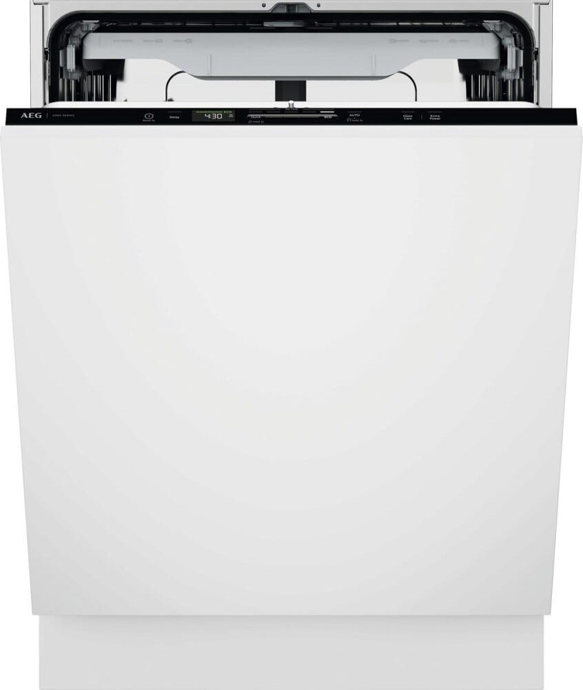 AEG NG62IB21K serie 6000 Lavastoviglie integrata totale cm. 60, 14 coperti, Tecnologia AirDry, SmartSelect, terzo cestello EasyFlex, funzione mezzo carico
