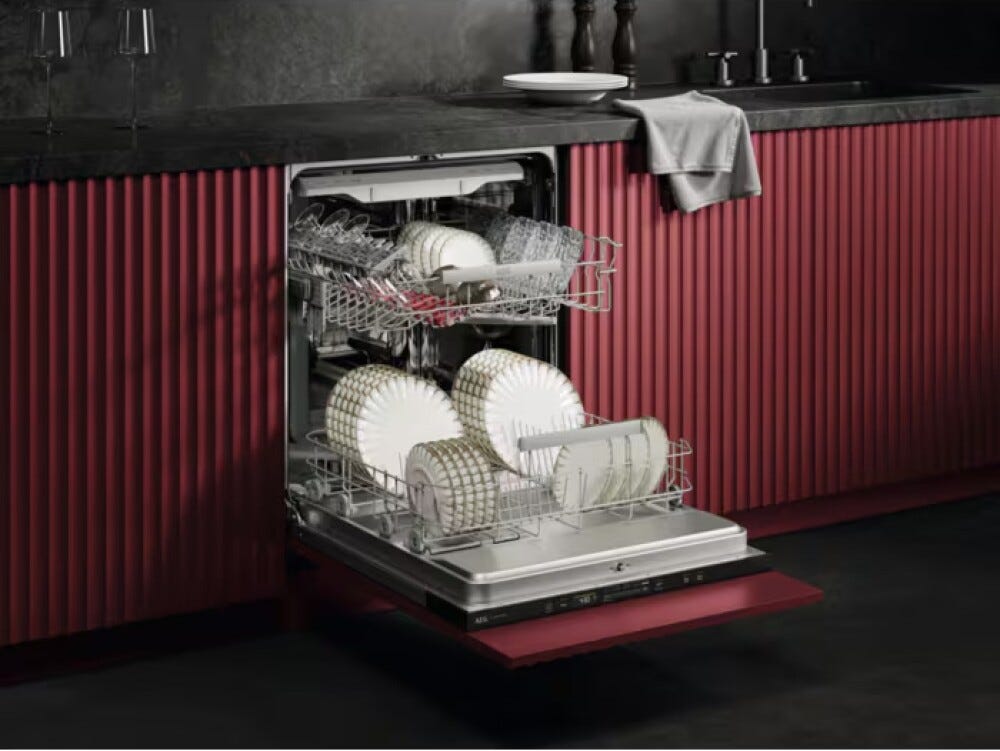 AEG NG62IB21K serie 6000 Lavastoviglie integrata totale cm. 60, 14 coperti, Tecnologia AirDry, SmartSelect, terzo cestello EasyFlex, funzione mezzo carico