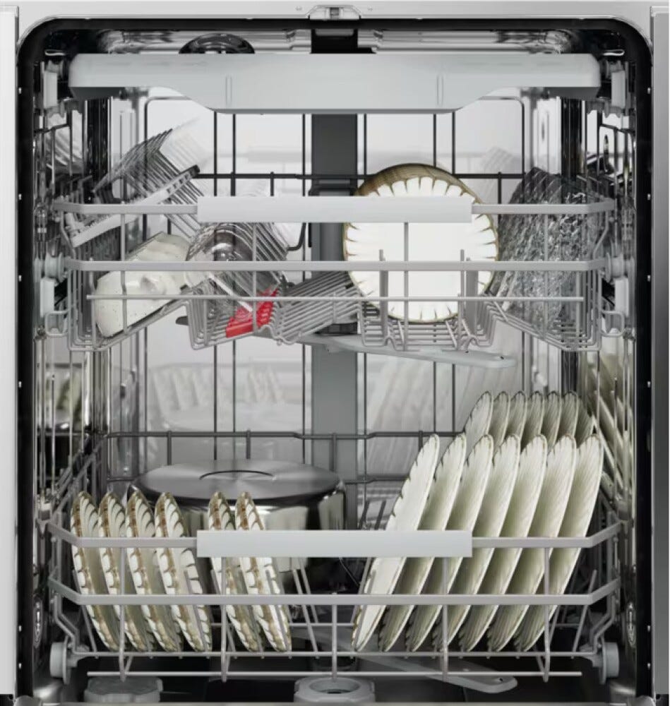 AEG NG72IA20PK serie 7000 Lavastoviglie integrata totale cm. 60, 14 coperti, Tecnologie AirDry e AquaSave, porta Push2Open, WiFi, classe A