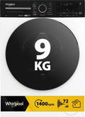 Whirlpool WPM 99W ADS IT Lavatrice a libera installazione cm. 60, capacità 9 kg, 1400 giri, Motore Inverter, HomeWhiz, bianco
