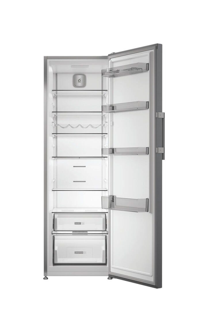Whirlpool WHMLF 6442 XP4E Frigorifero cm. 60, capacità 365 litri, No Frost, 35 dB, porta reversibile, inox