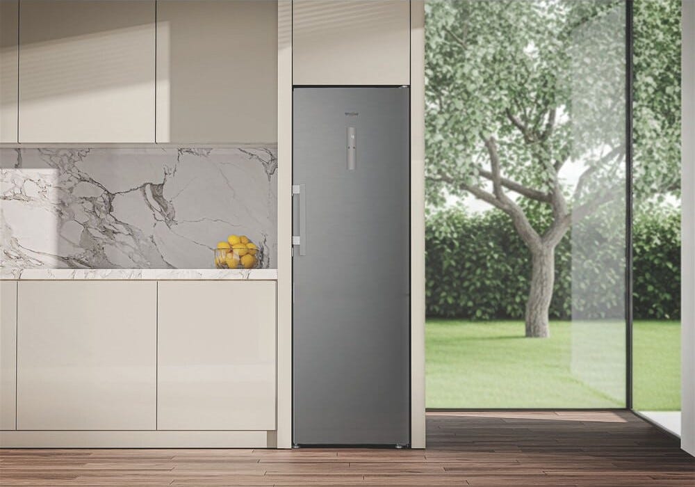 Whirlpool WHMLF 6442 XP4E Frigorifero cm. 60, capacità 365 litri, No Frost, 35 dB, porta reversibile, inox