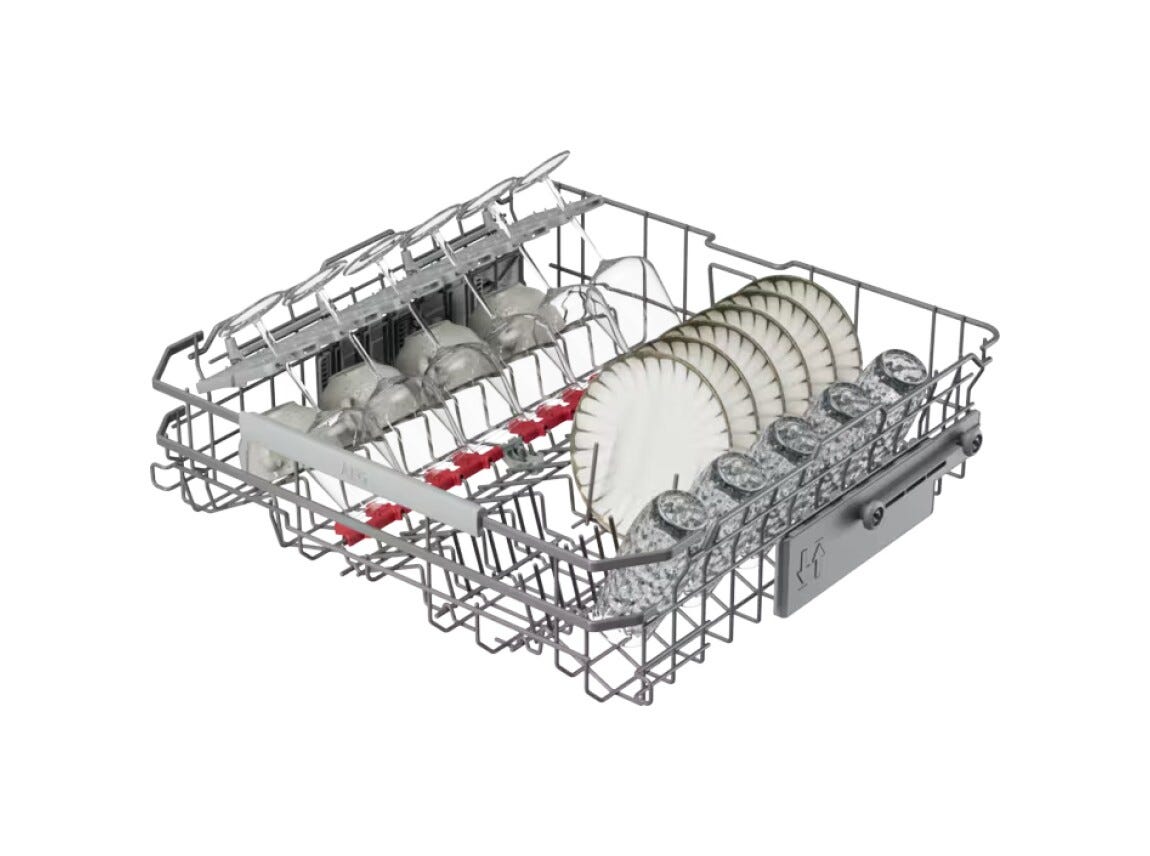 AEG NG82IX5TK serie 8000 Lavastoviglie integrata totale cm. 60, 14 coperti, Tecnologia AirDry, terzo cestello, ZoneClean, WiFi, classe A