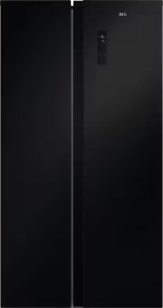 AEG TX6MR531EE serie 6000 Frigorifero con congelatore side by side, cm. 91, altezza 177, 532 litri, TwinTech, Total No Frost, FastFreeze, display a LED touch, nero