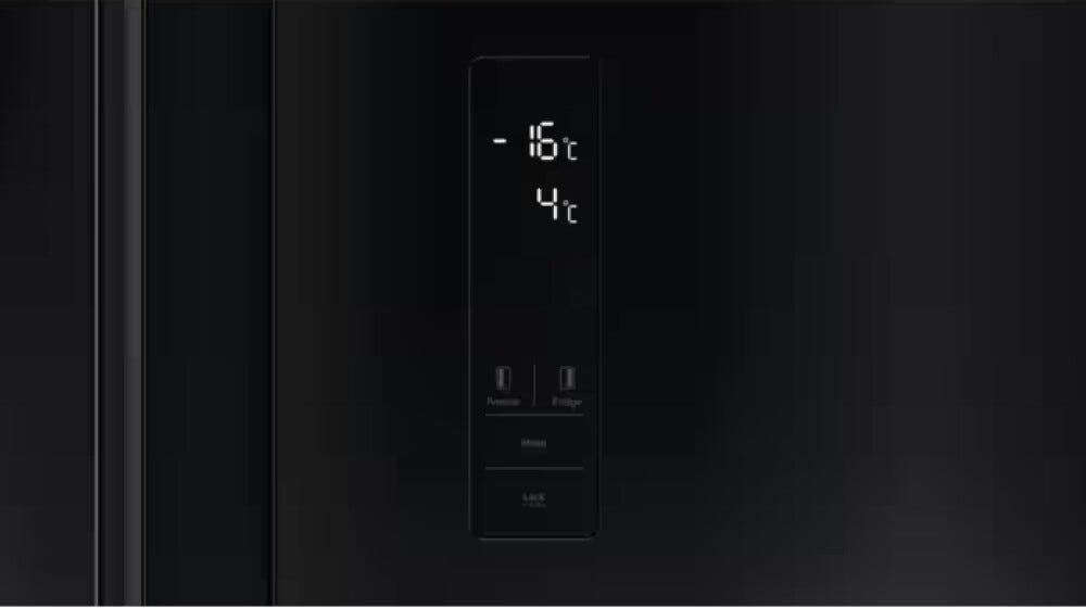 AEG TX6MR531EE serie 6000 Frigorifero con congelatore side by side, cm. 91, altezza 177, 532 litri, TwinTech, Total No Frost, FastFreeze, display a LED touch, nero