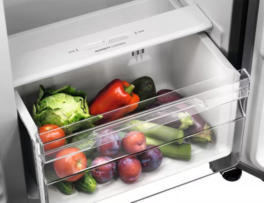 AEG TX6MR531EE serie 6000 Frigorifero con congelatore side by side, cm. 91, altezza 177, 532 litri, TwinTech, Total No Frost, FastFreeze, display a LED touch, nero