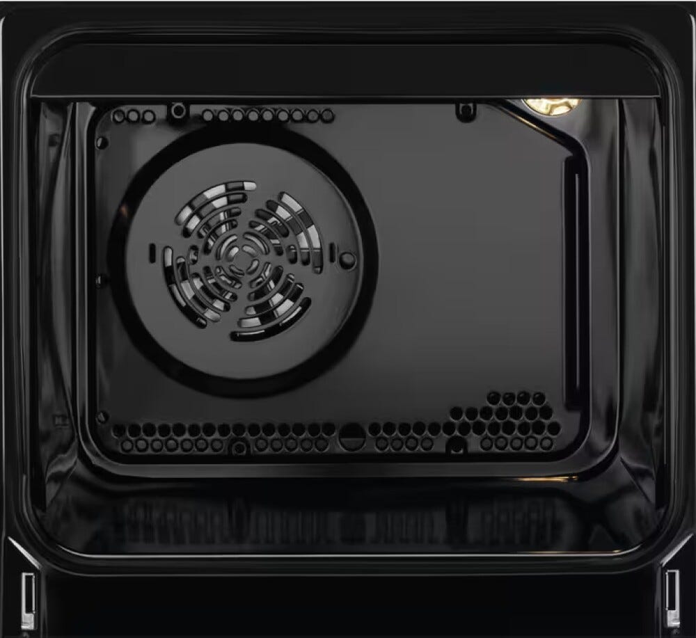 AEG CCB56490BM serie 6000 Cucina da accosto cm. 50x60, 4 zone cottura elettriche, 1 forno, cottura air fry, 58 litri, controllo a manopola, inox anti-impronta