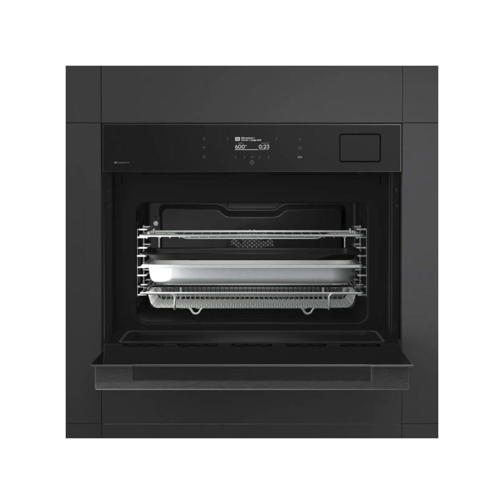 Hisense BIMAS4011S8BG Forno compatto cm. 60, 3 in 1 combinato, capacità 50 litri, microonde, vapore, nero