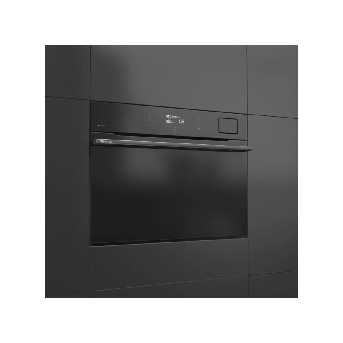 Hisense BIMAS4011S8BG Forno compatto cm. 60, 3 in 1 combinato, capacità 50 litri, microonde, vapore, nero
