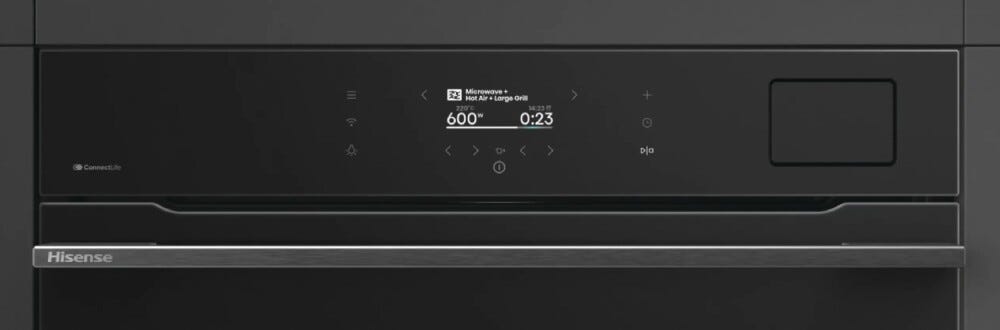 Hisense BIMAS4011S8BG Forno compatto cm. 60, 3 in 1 combinato, capacità 50 litri, microonde, vapore, nero