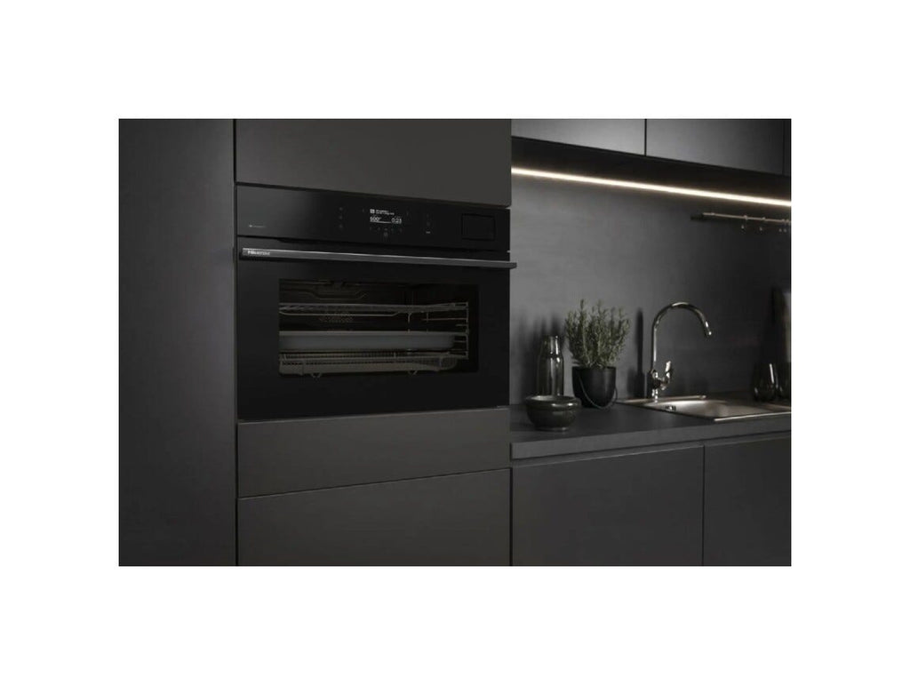 Hisense BIMAS4011S8BG Forno compatto cm. 60, 3 in 1 combinato, capacità 50 litri, microonde, vapore, nero