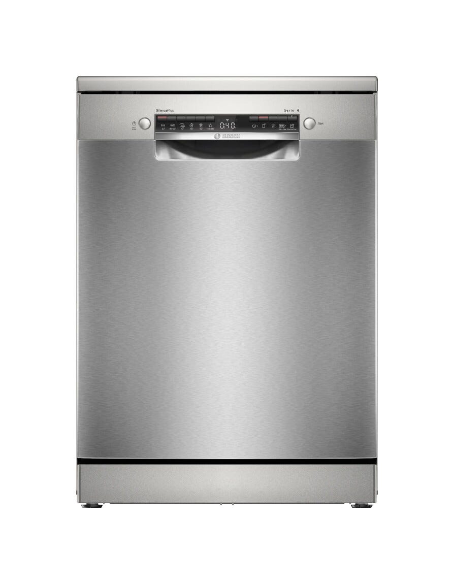 Bosch SMS4HMI10E serie 4 Lavastoviglie a libera installazione cm. 60, 14 coperti, Home Connect, Asciugatura Extra, terzo cestello, inox anti-impronta