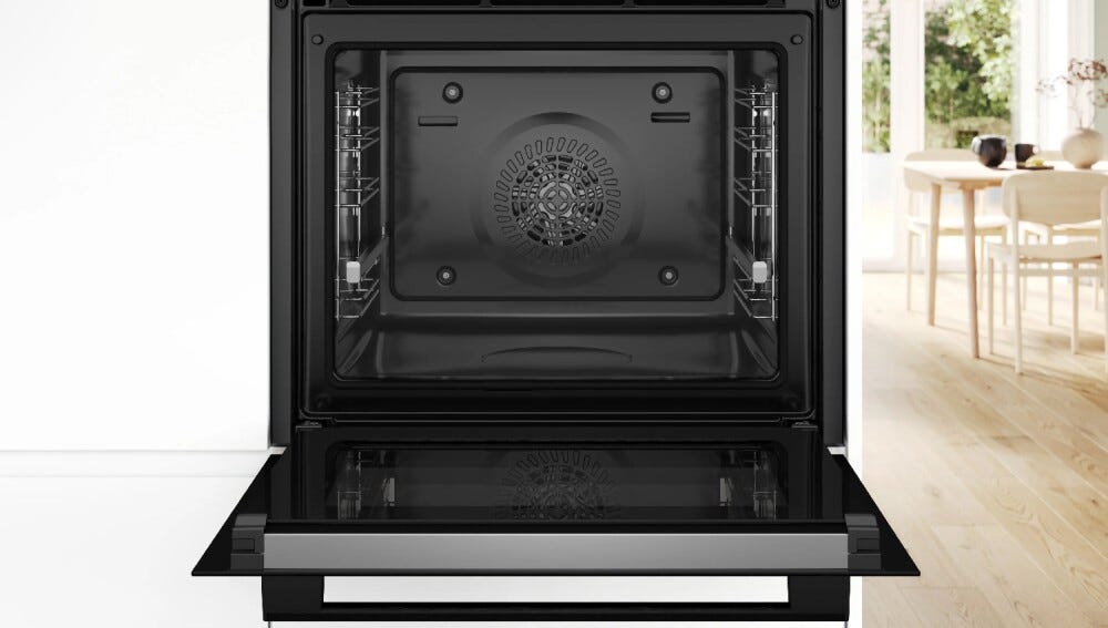 Bosch HBA572EM3 serie 4 Forno elettrico multifunzione cm. 60, 71 litri, pirolisi + Idrolisi, funzione AirFry, classe A+, nero opaco