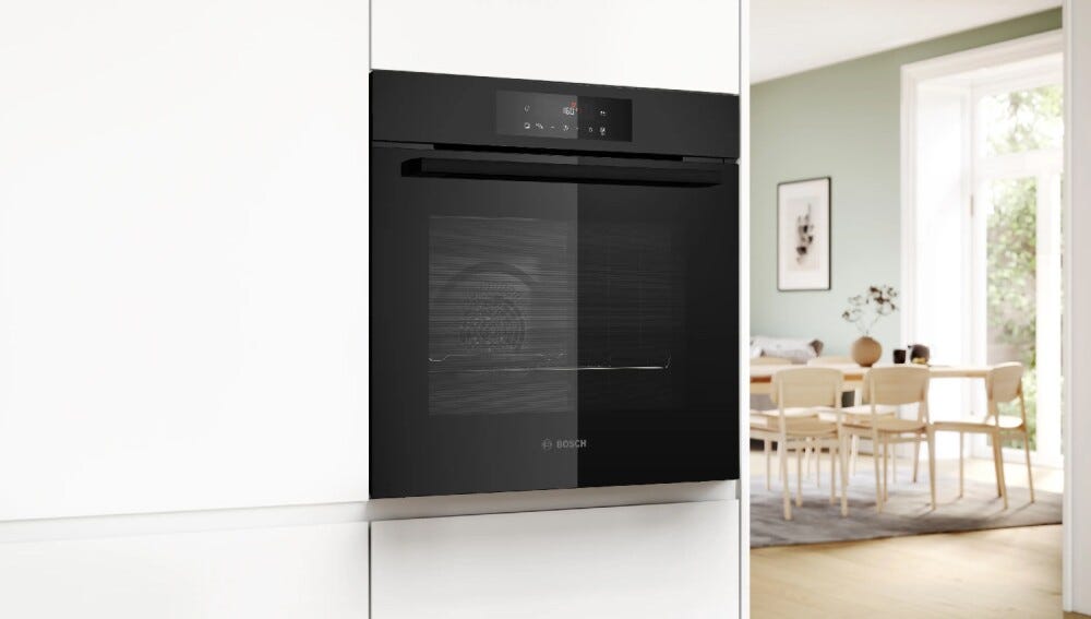 Bosch HBA572EM3 serie 4 Forno elettrico multifunzione cm. 60, 71 litri, pirolisi + Idrolisi, funzione AirFry, classe A+, nero opaco