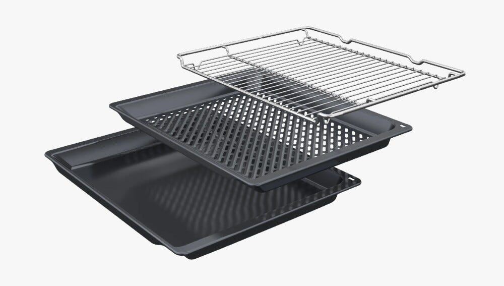 Bosch HBA572EM3 serie 4 Forno elettrico multifunzione cm. 60, 71 litri, pirolisi + Idrolisi, funzione AirFry, classe A+, nero opaco