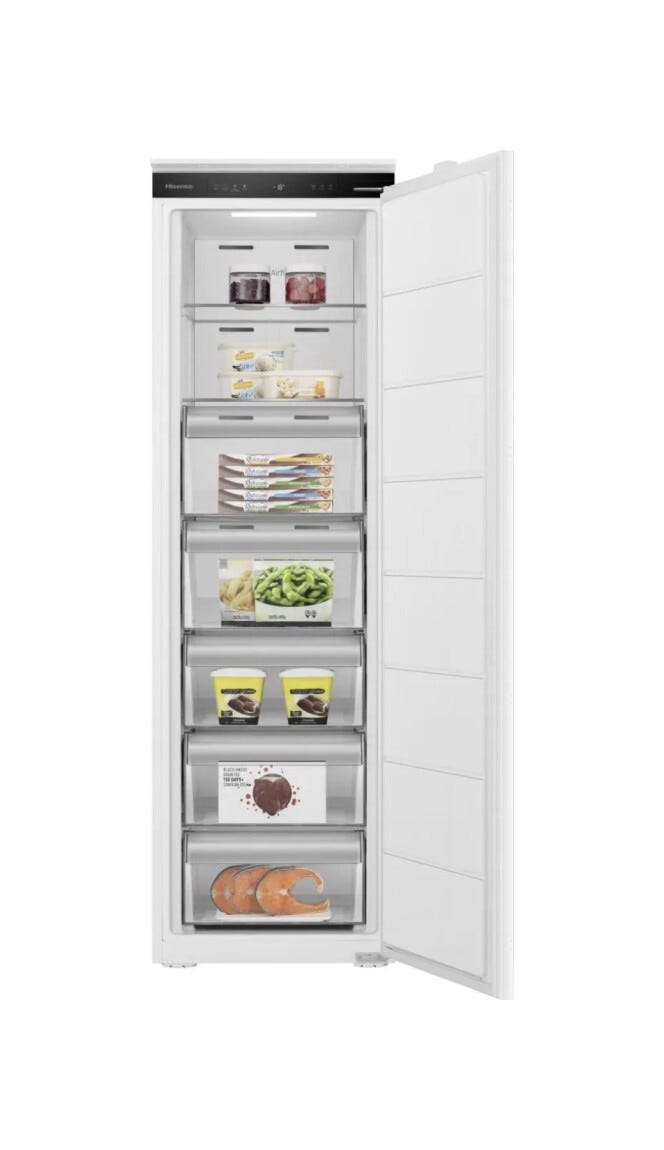 Hisense FT3B213SEWE1 Congelatore da incasso cm. 54, capacità 235 litri, No Frost, Convert Function
