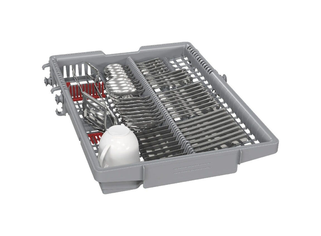 Bosch SPS4EMW02D serie 4 Lavastoviglie slim a libera installazione cm. 45, 10 coperti, Extra Dry, HygienePlus, terzo cestello, classe B, bianco
