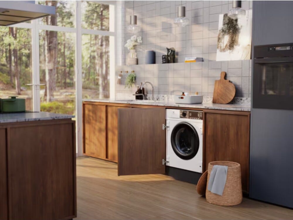 Electrolux EW7F8ABI serie 800 Lavatrice a carica frontale da incasso, 8 kg, 1400 giri, Programma UltraWash, funzione vapore, classe A
