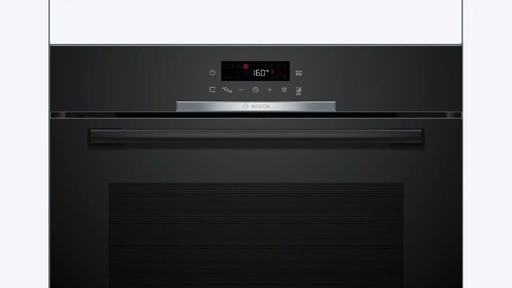 Bosch HBA372EB4 serie 4 Forno elettrico multifunzione cm. 60, 71 litri, Pirolisi + Idrolisi, funzione AirFry, programmi automatici, classe A+, nero