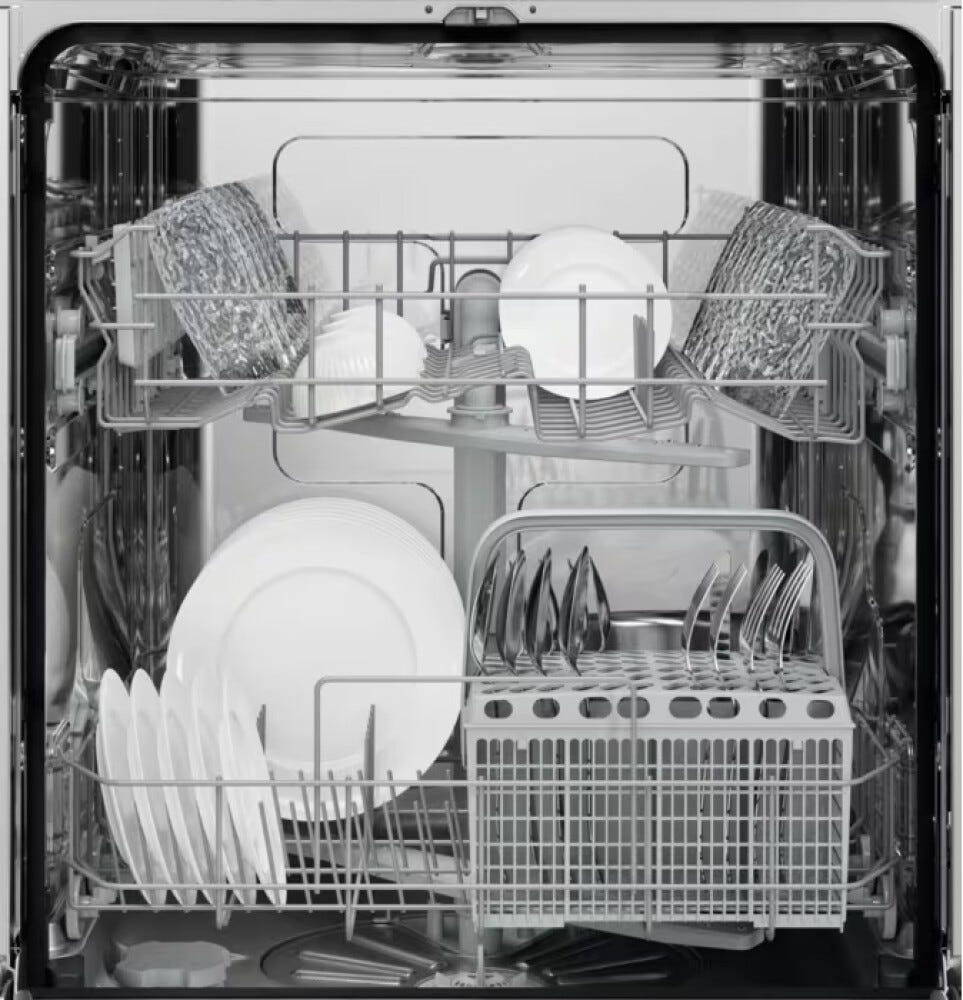 Electrolux KL52D101S serie 500 Lavastoviglie integrata totale cm. 60, 13 coperti, Tecnologia AirDry, LightOnFloor, cestello QuickLift, comandi sliding, partenza ritardata